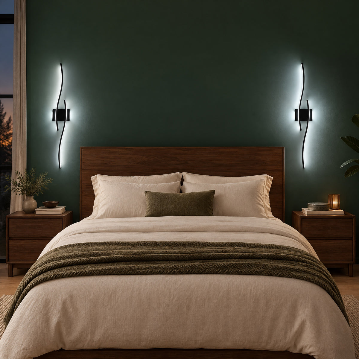 Black Wall Light at home