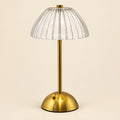Rechargeable Crystal-Style Touch Table Lamp in Dome shade