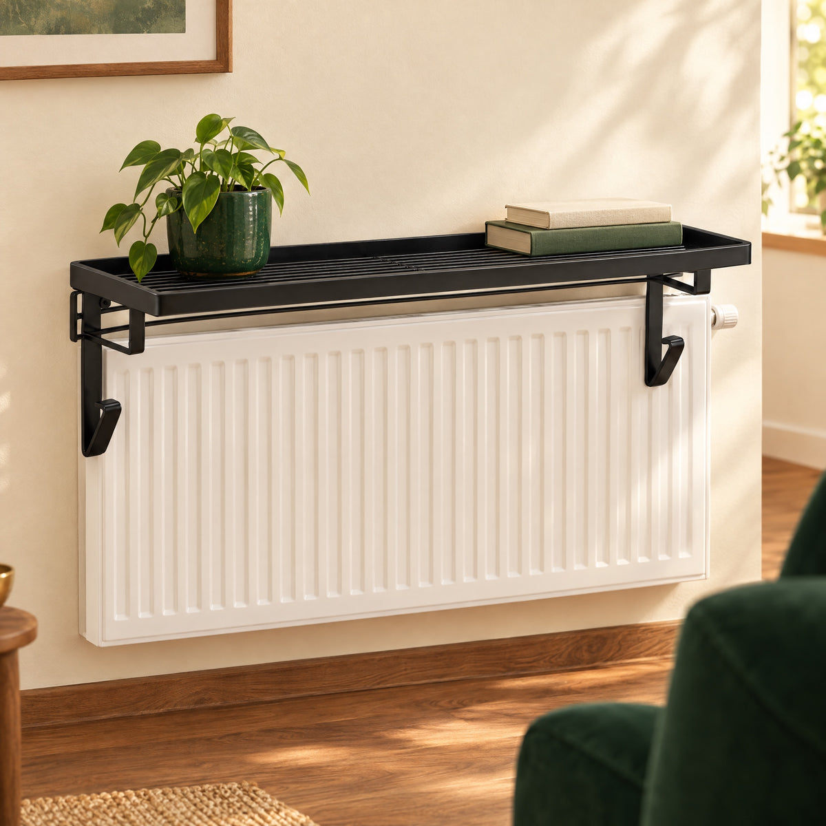 Radiator Shelf – No Drilling Over Radiator Shelf