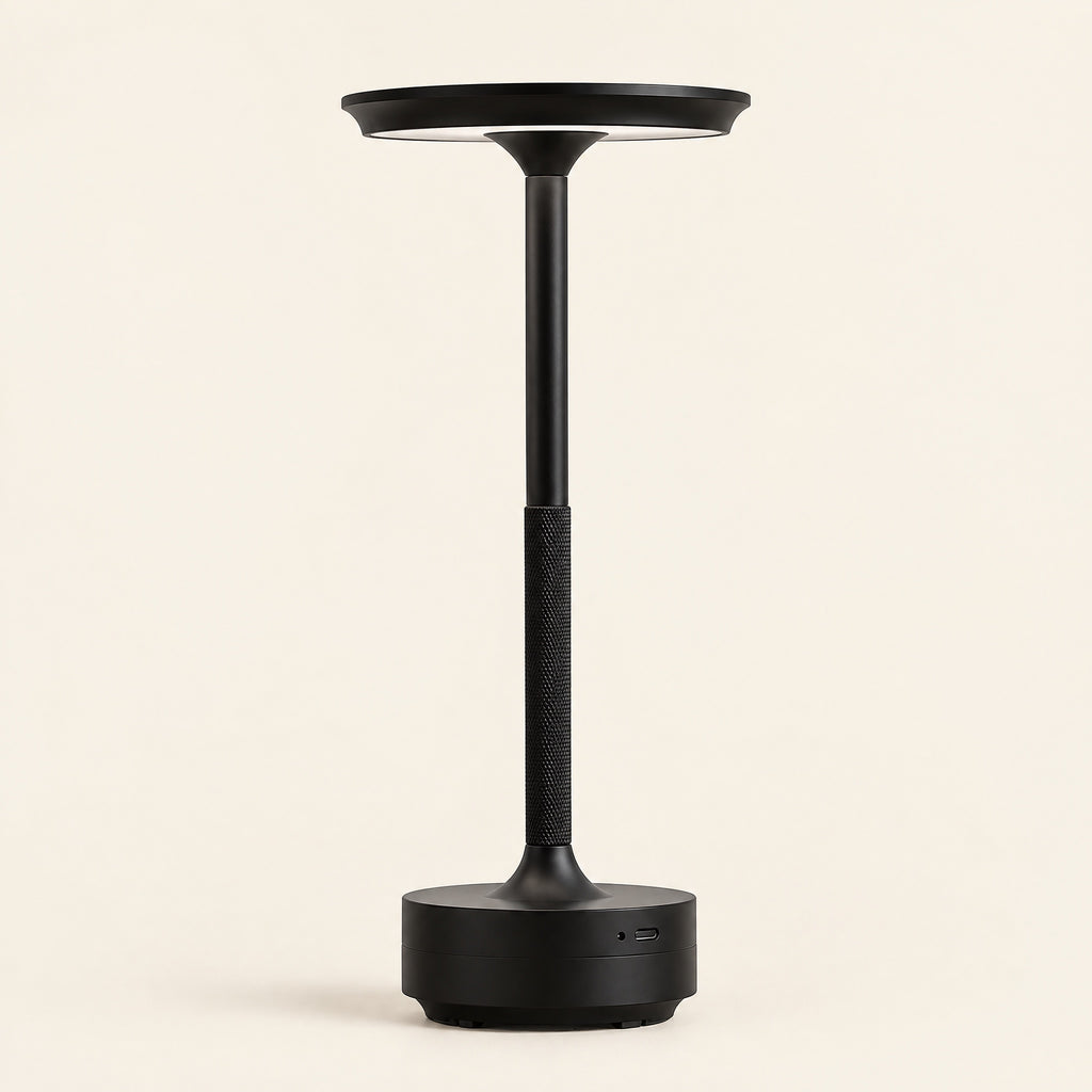 Rechargeable Bedside Lamp – Black