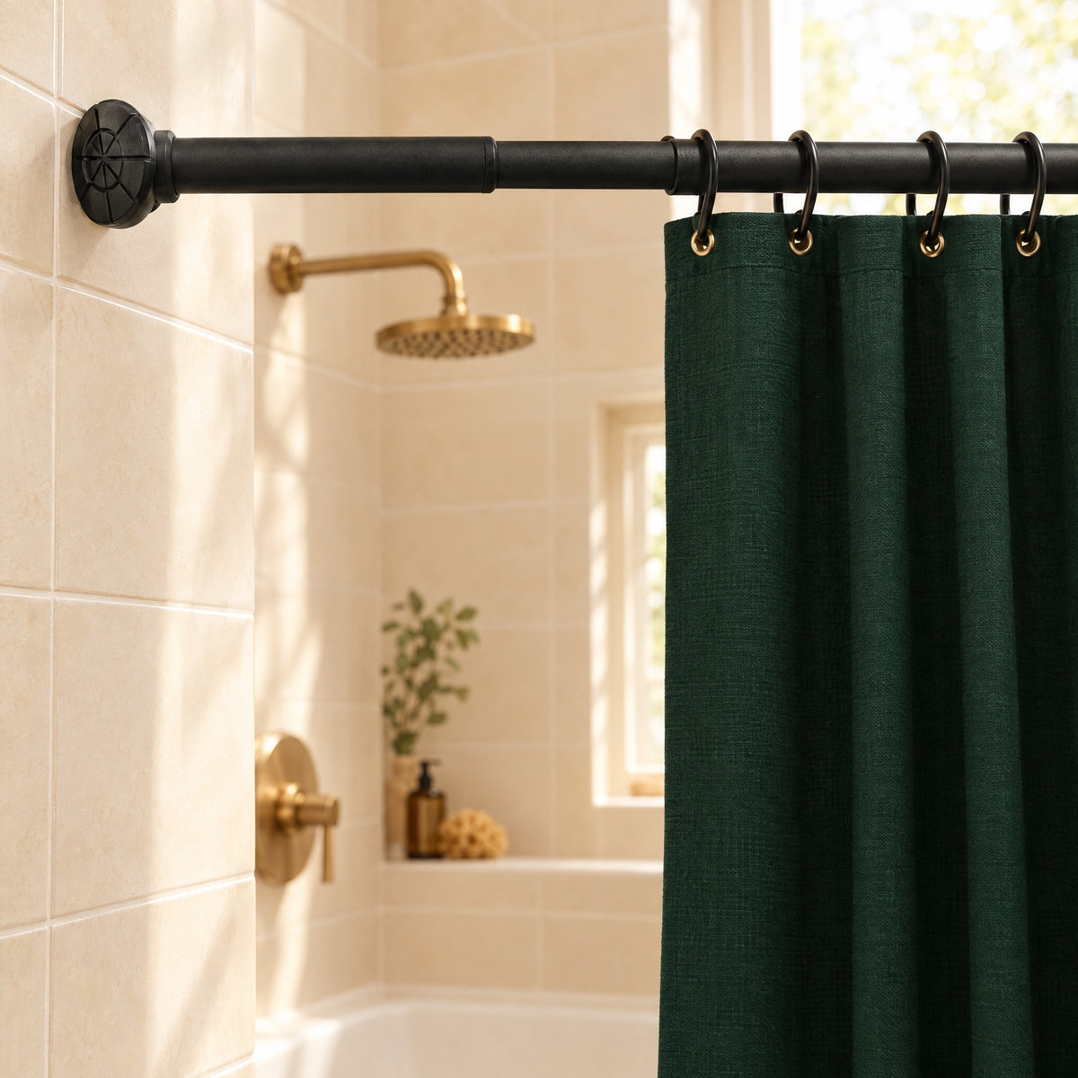 Tension Curtain Rod – No Drill Curtain Pole 70–120cm