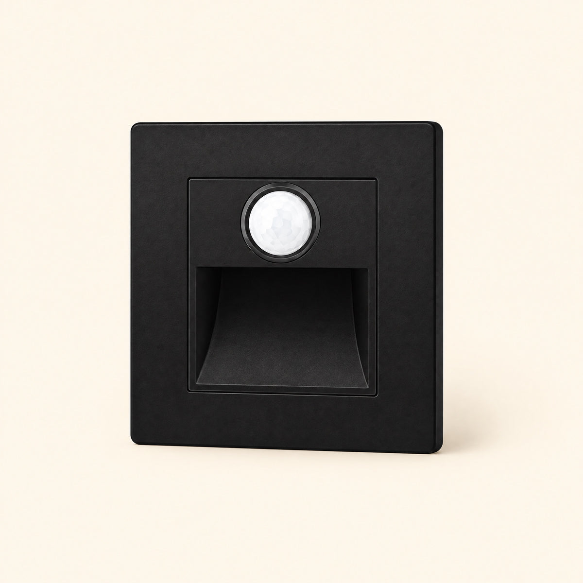 Recessed LED Step Light in Black