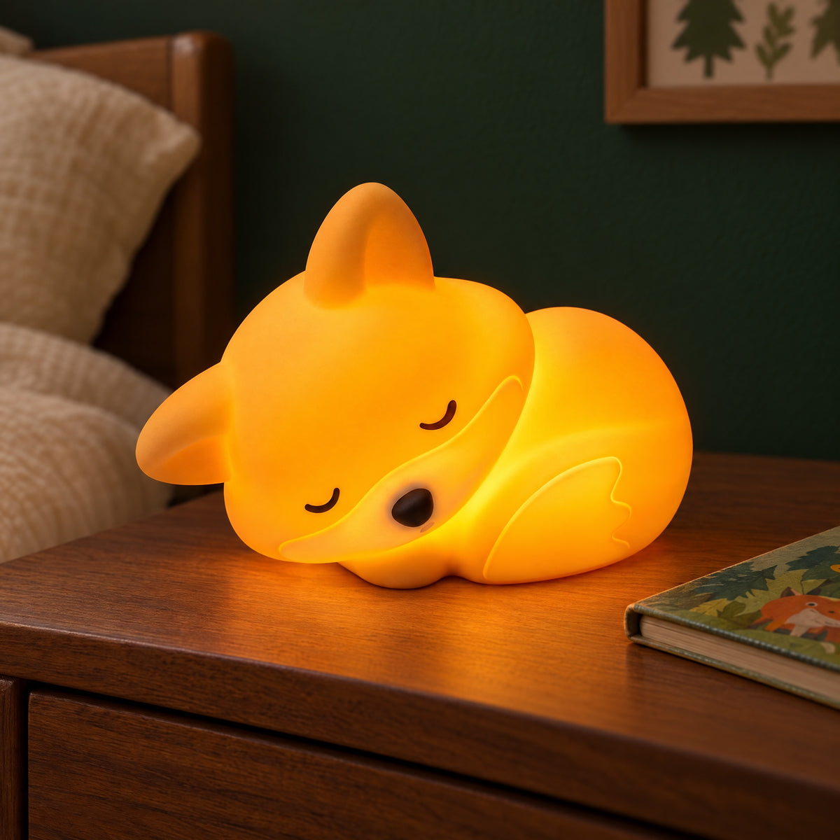 Childs Night Light – Squishy Silicone Fox