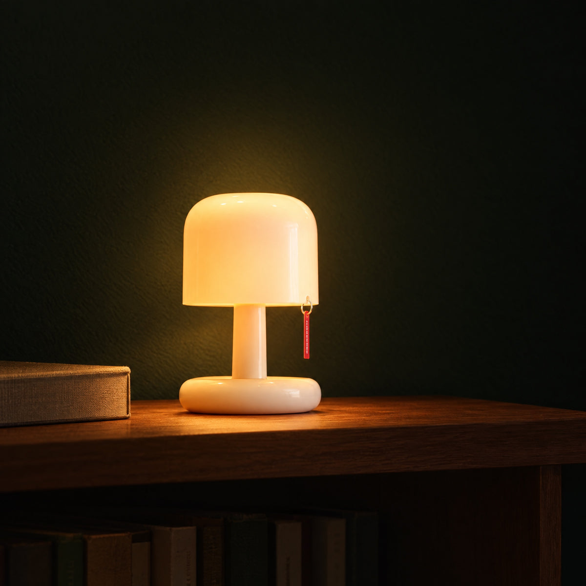 Mini Mushroom Night Light in use