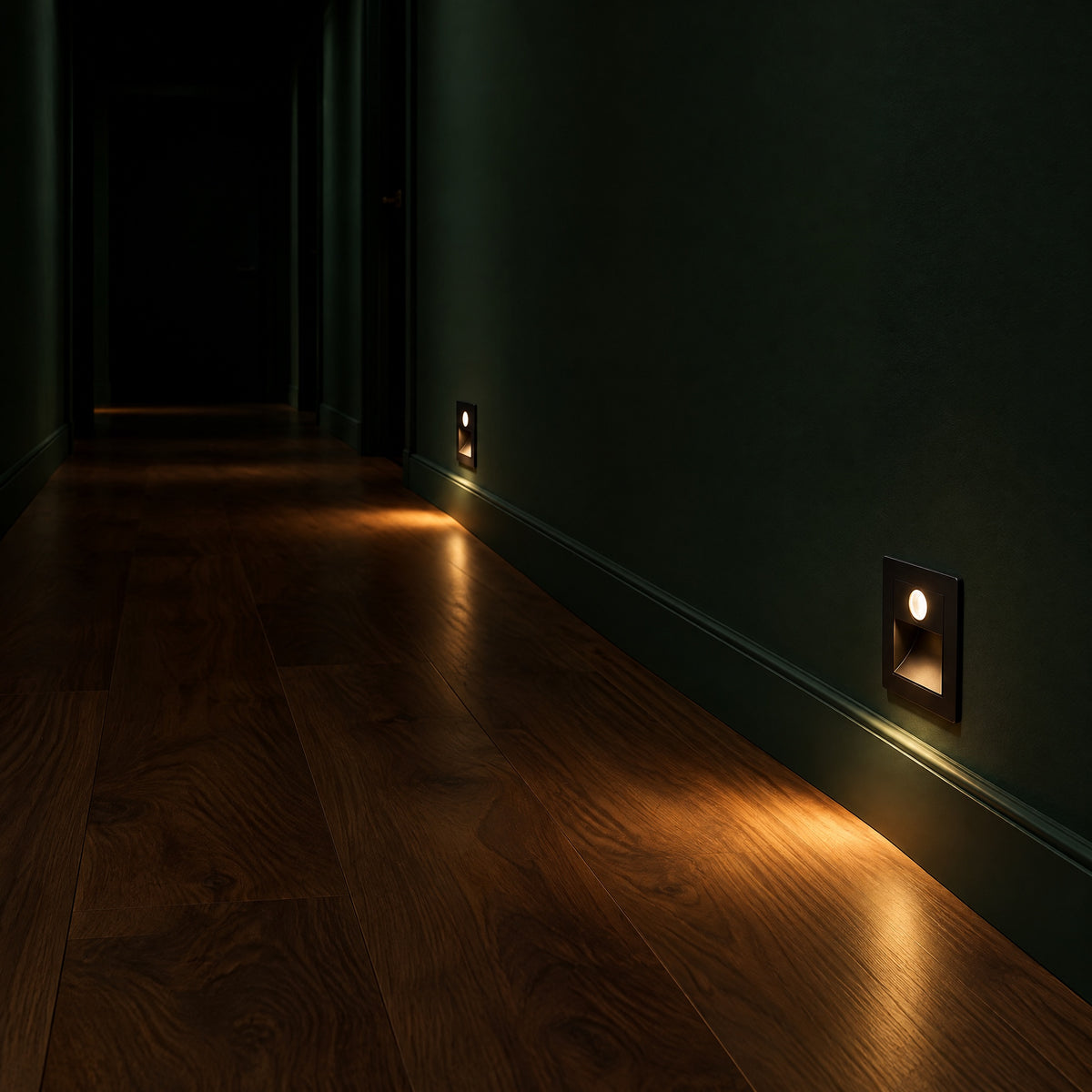 Recessed LED Step Light in use