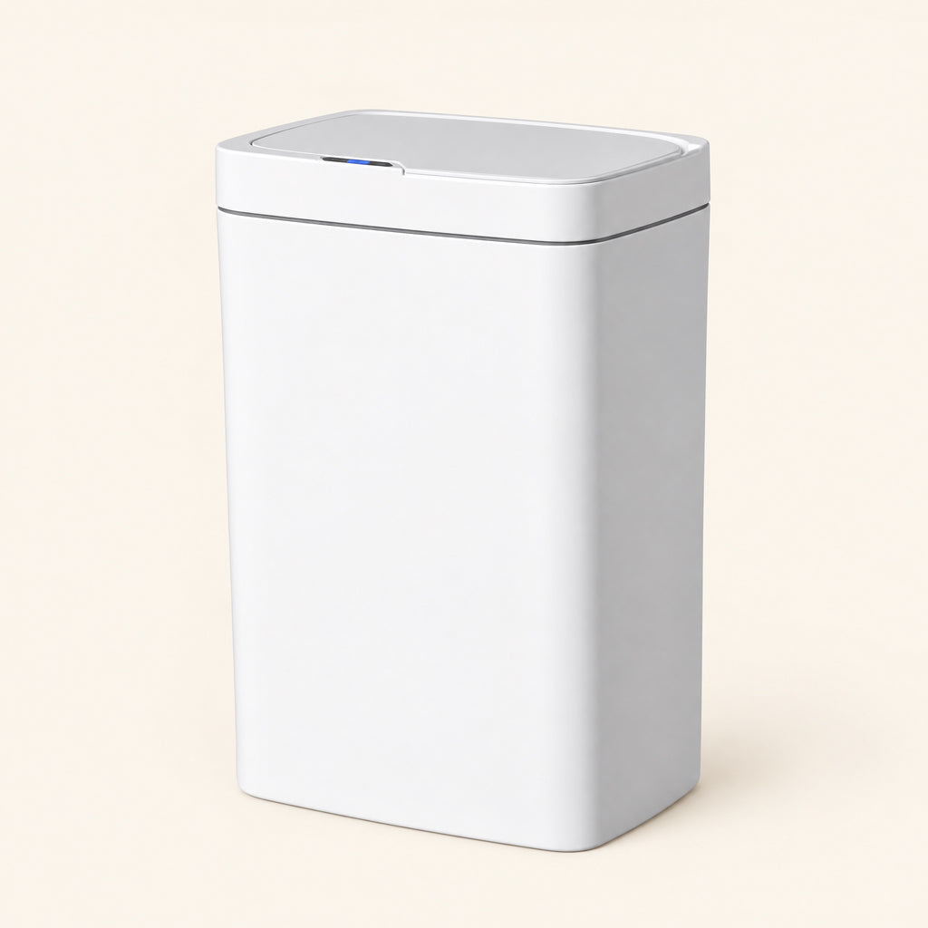 Slim Bathroom Bin with Automatic Lid