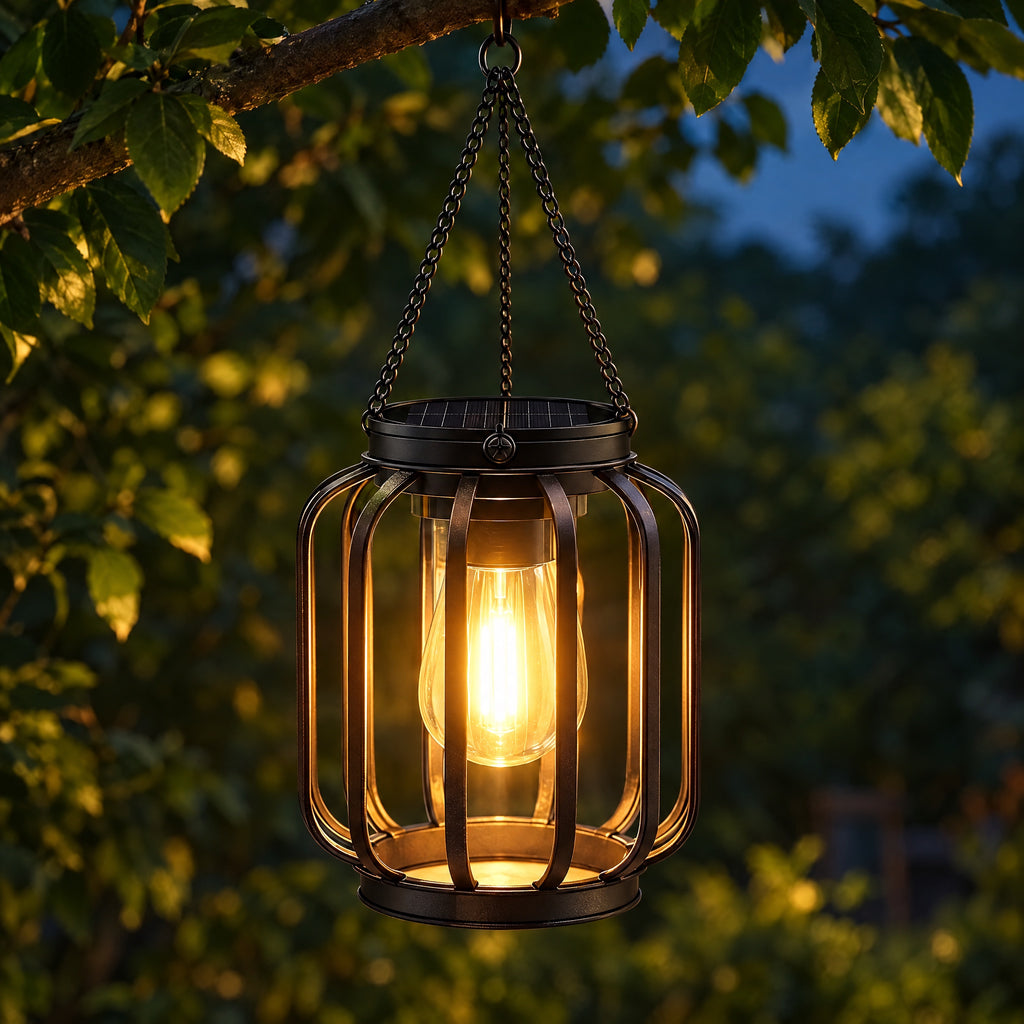 Solar Lantern – Hanging Outdoor Solar Garden Lantern
