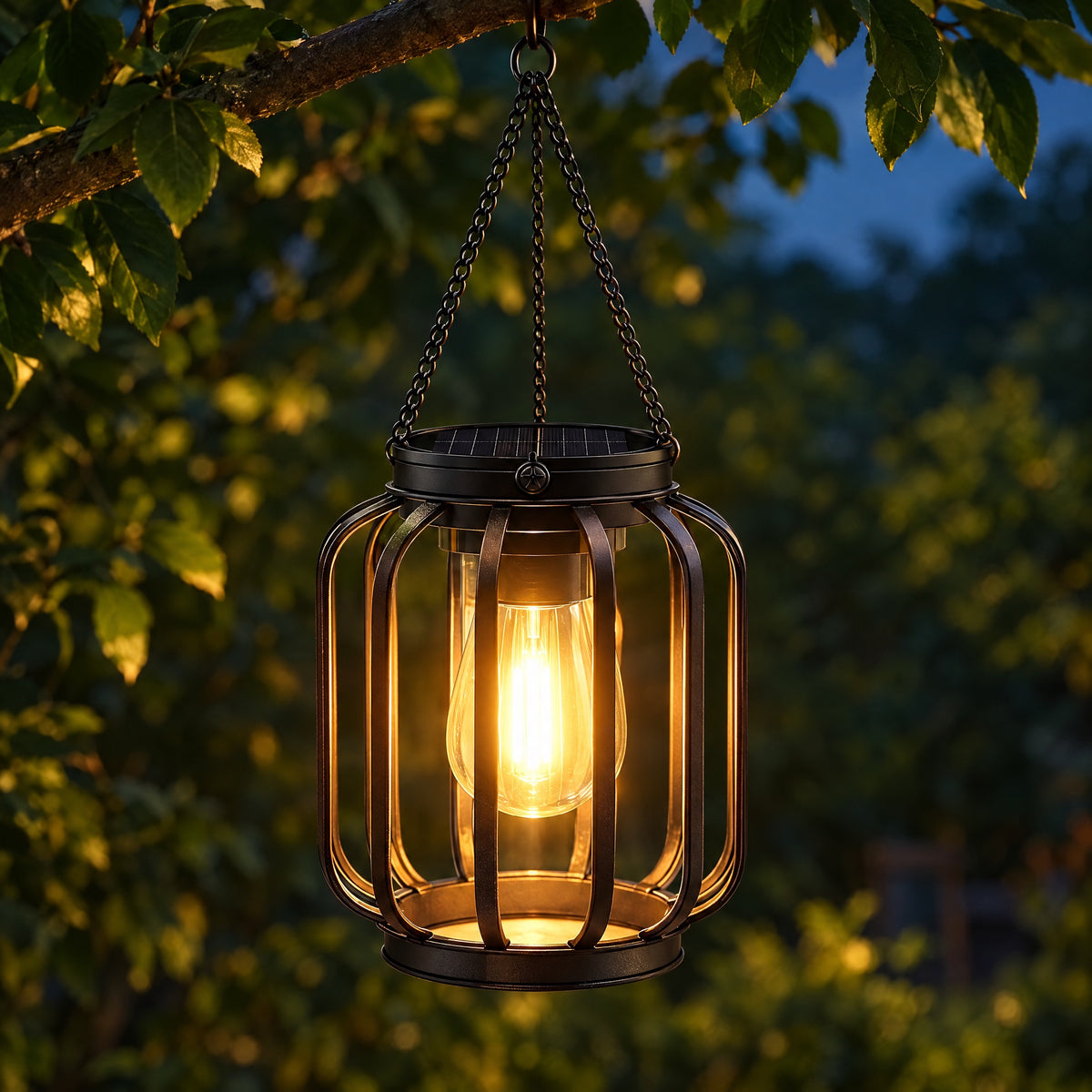 Solar Lantern – Hanging Outdoor Solar Garden Lantern