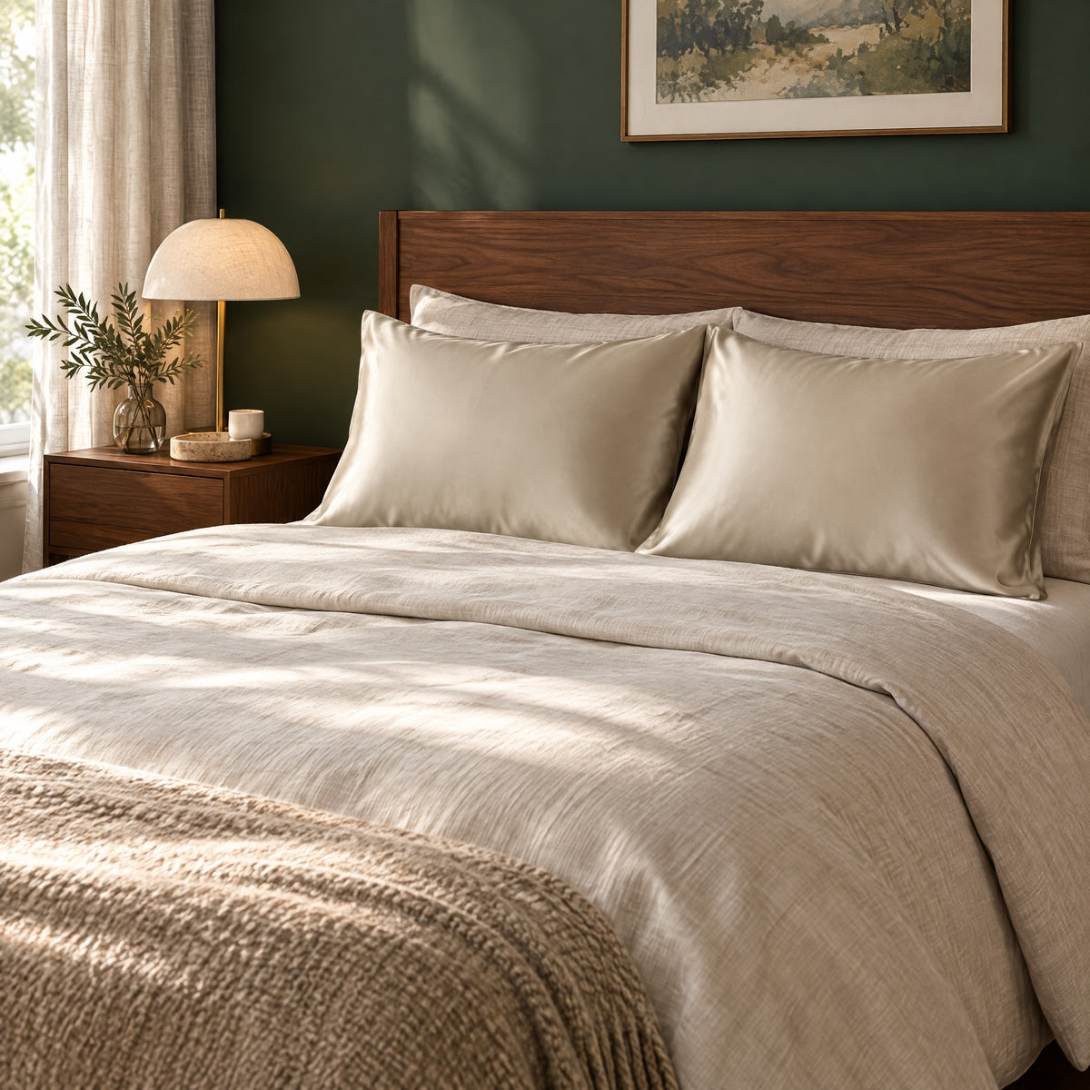 Mulberry Silk Pillowcase at home