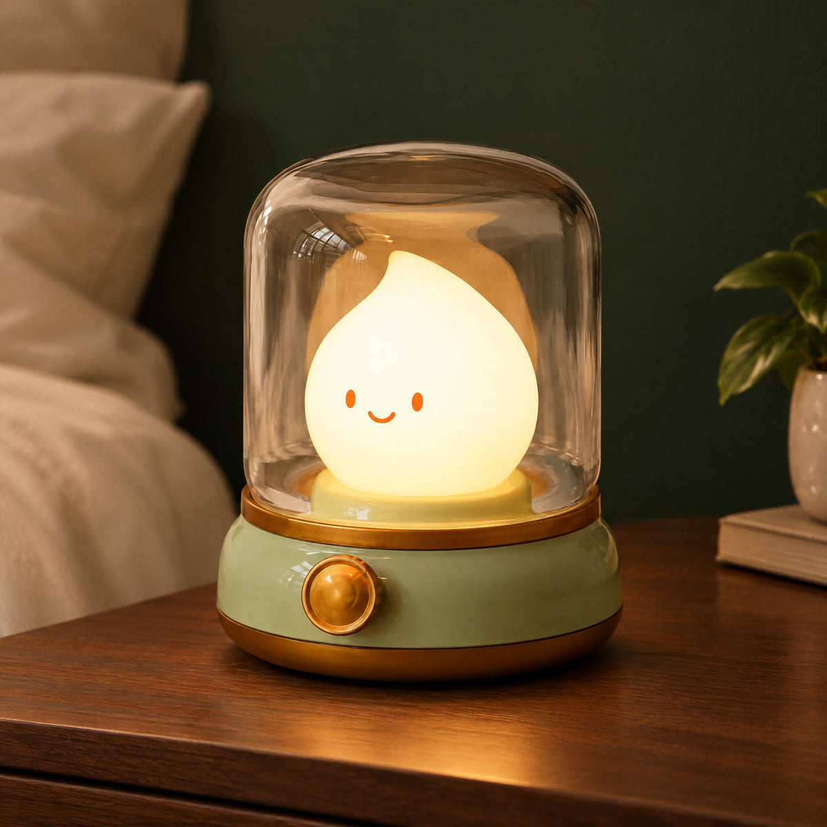 Rechargeable Night Light – Flickering Flame Lantern Lamp
