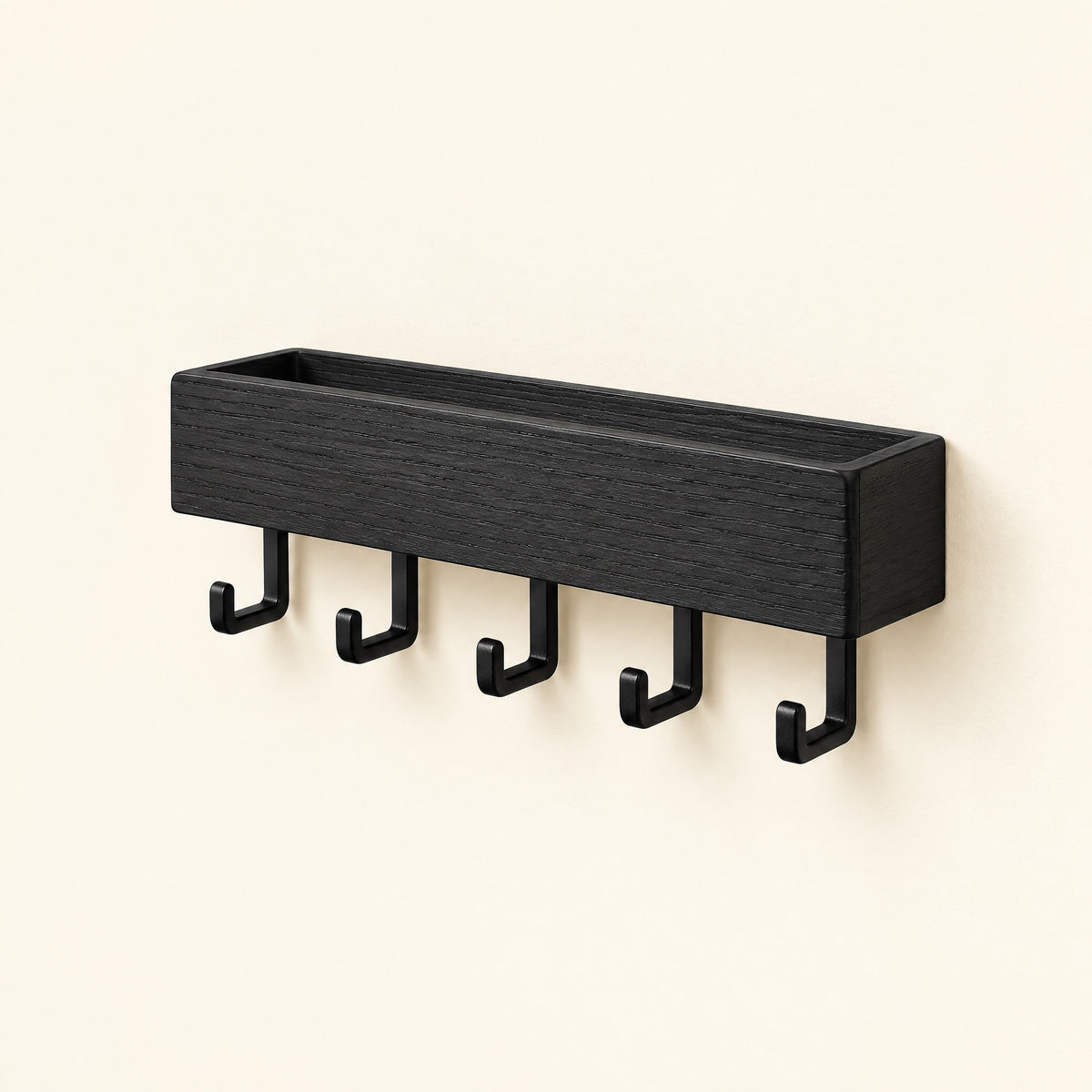 Key Holder for Wall – Pure Black