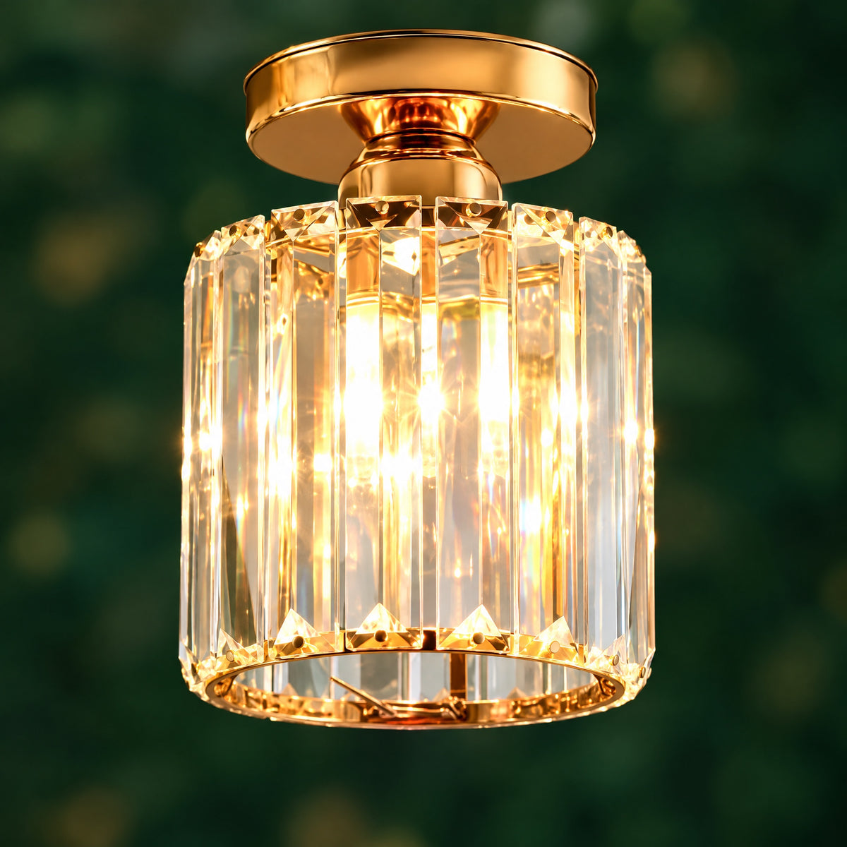 Crystal Ceiling Light close-up detail