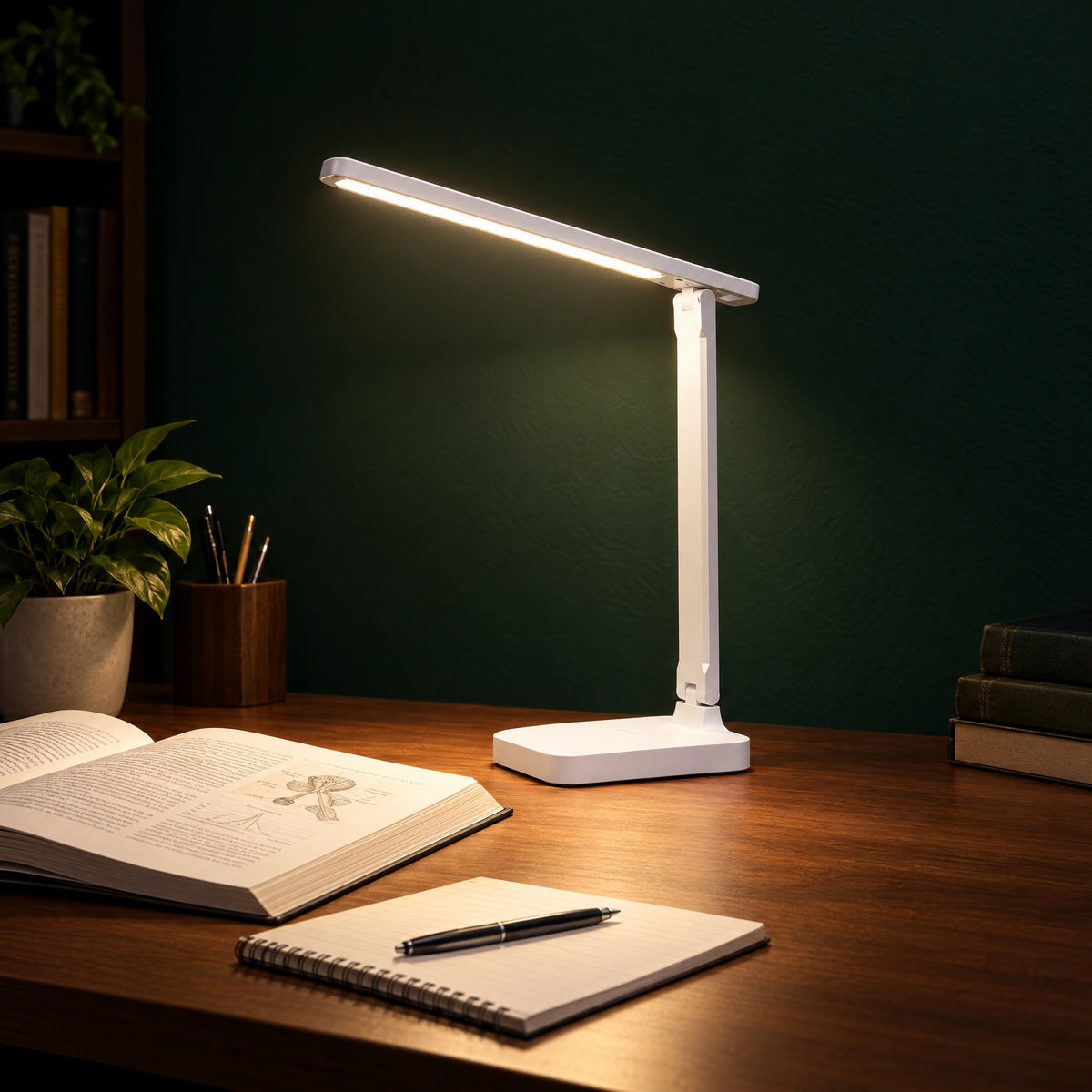 Foldable LED Study Lamp in use
