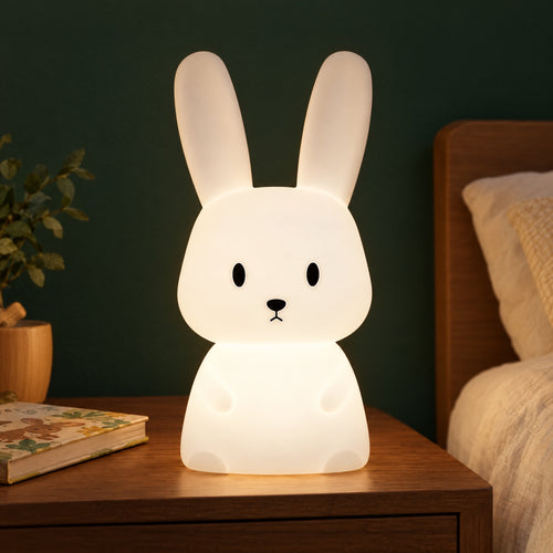 Bunny Night Light – Kids Silicone Rabbit Lamp