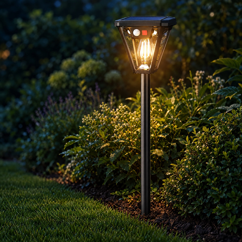 Solar Security Light with Motion Sensor – 2-in-1 Wall or Stake