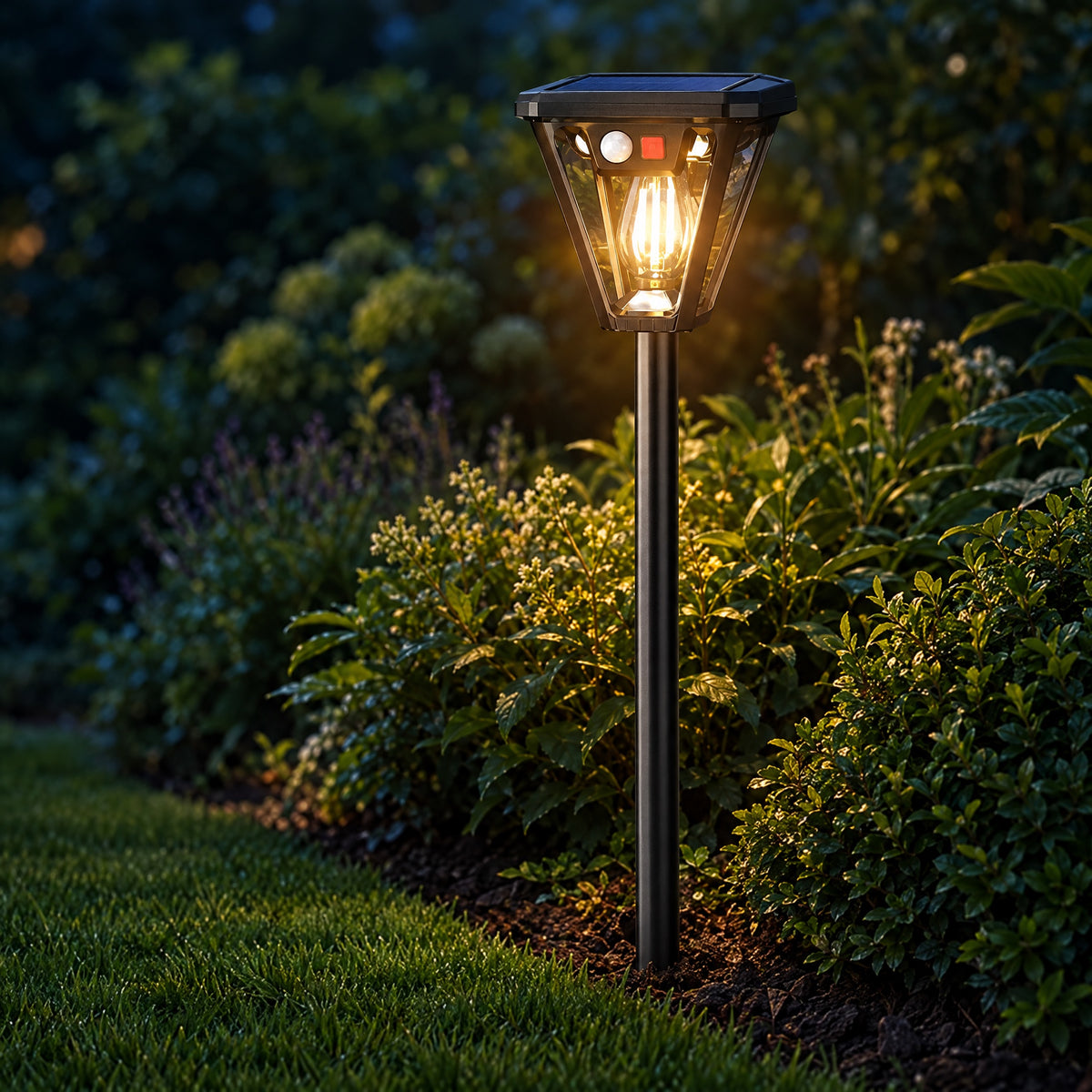 Solar Security Light with Motion Sensor – 2-in-1 Wall or Stake