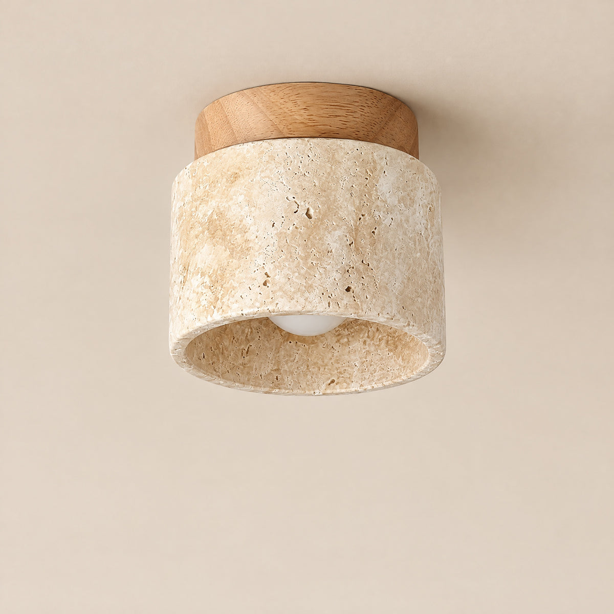 Wooden Ceiling Light – Log Wood