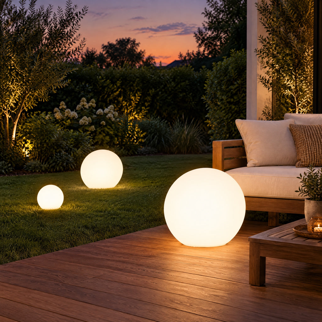 Rechargeable Outdoor Lights in the garden