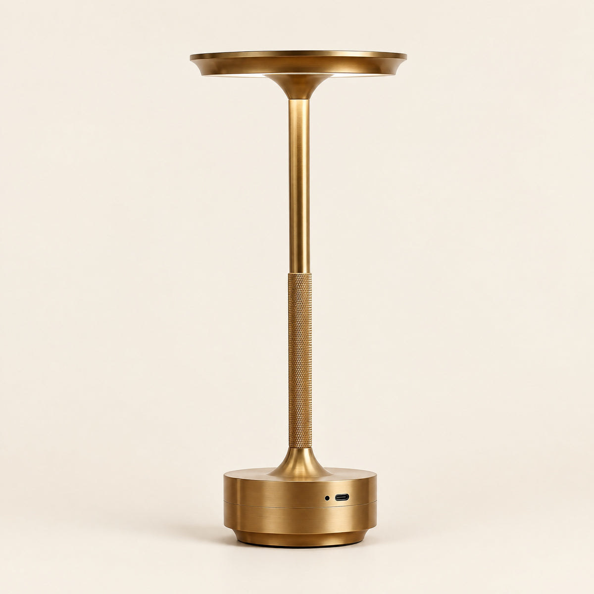 Cordless Dimmable Touch Lamp in Gold