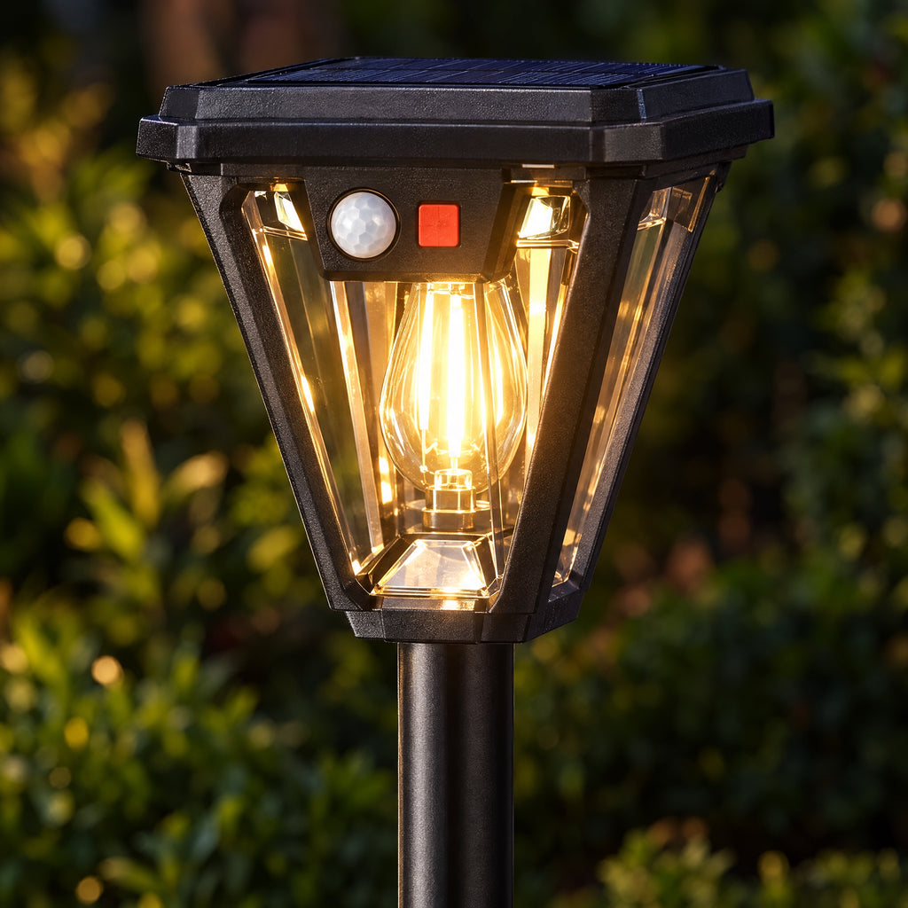 Solar Security Light with Motion Sensor close-up detail