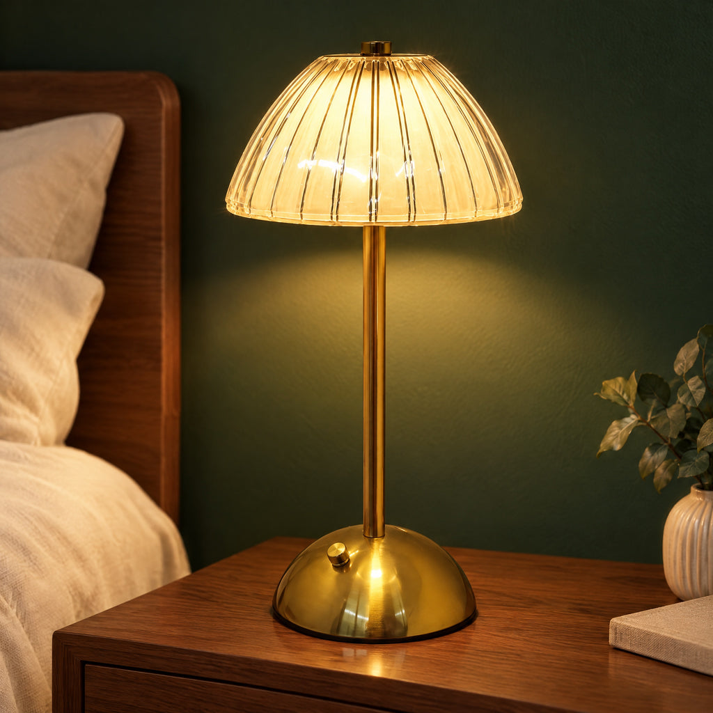 Crystal Lamp – Rechargeable Crystal-Style Touch Table Lamp