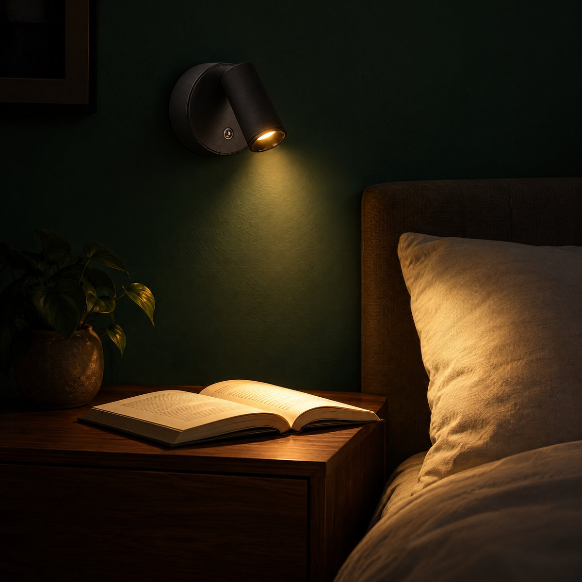 Magnetic Wall Spotlight in use