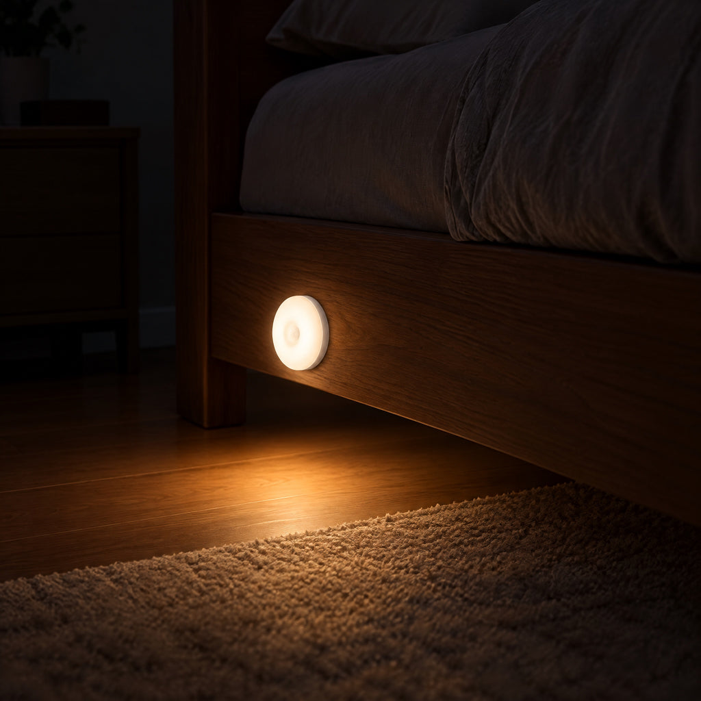 Rechargeable Wireless LED Night Light in use
