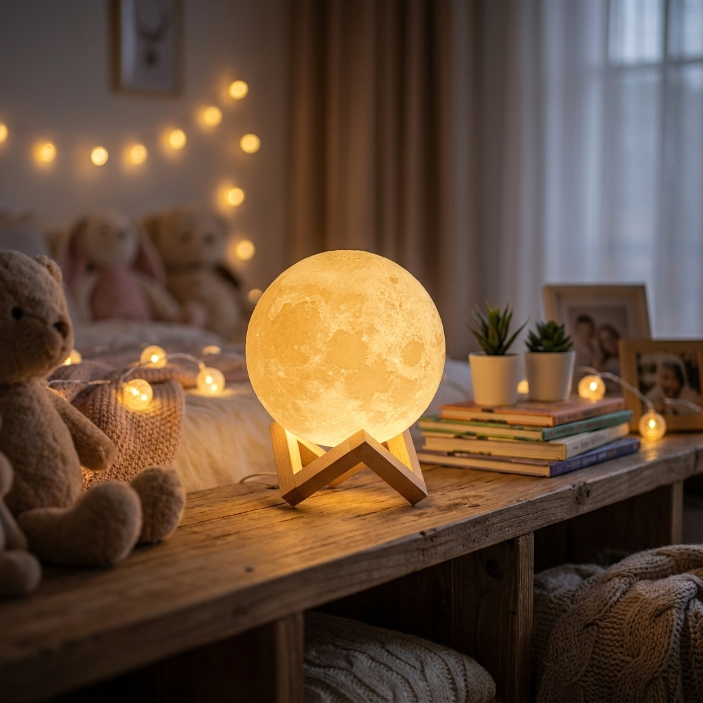 3D moon lamp night light glowing