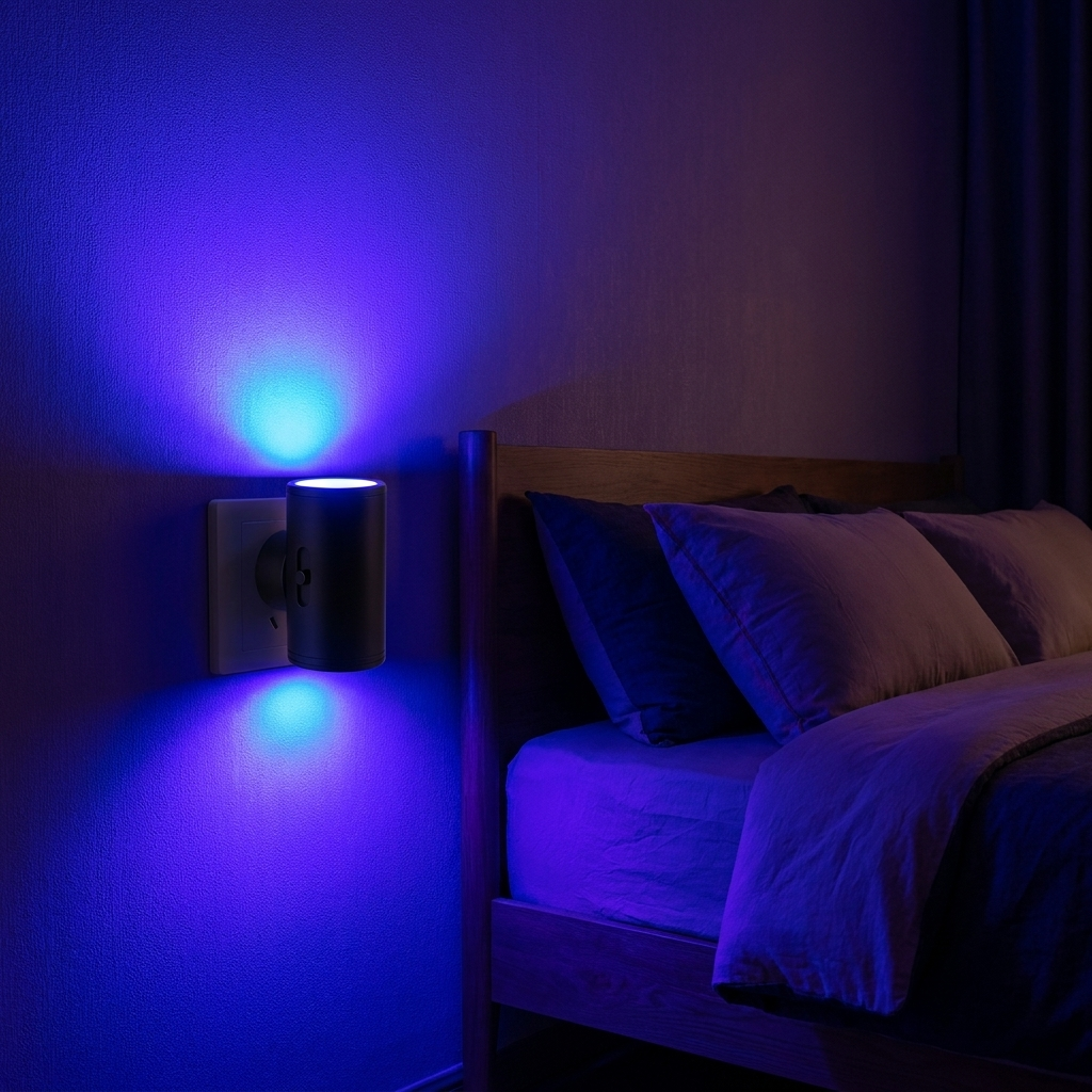 Plug-in night light warm glow